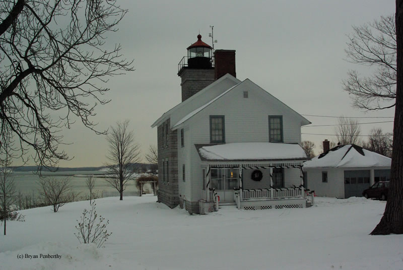 Photo of the Sodus Bay Lighthouse.