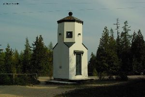 Backside of the lighthouse. Looking towards the water.