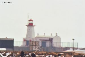 Somewhat blurry shot of the lighthouse.