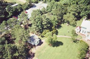Looking down at the lighthouse grounds.