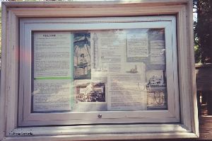 Display area at base of lighthouse.