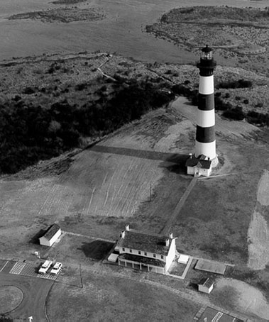 U.S. Coast Guard Archive Photo of the Bodie Island Lighthouse