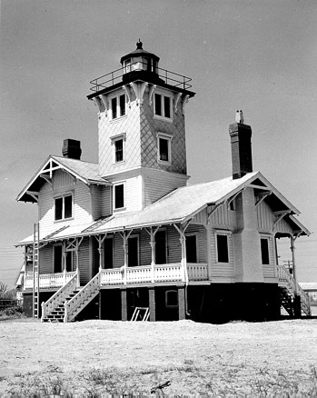 U.S. Coast Guard Archive Photo of the Hereford Inlet Lighthouse
