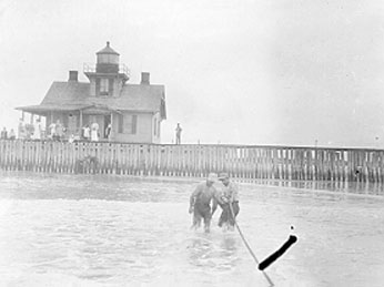 U.S. Coast Guard Archive Photo of the Ludlam Beach Lighthouse