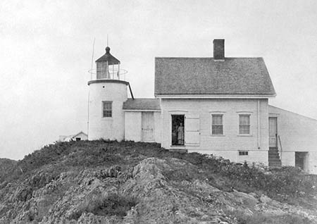 U.S. Coast Guard Archive Photo of the Pond Island Lighthouse