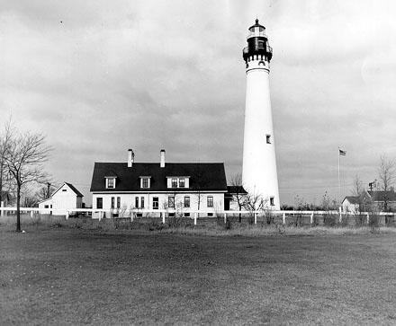 U.S. Coast Guard Archive Photo of the Wind Point Lighthouse