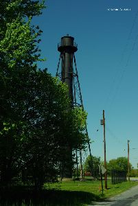 Lighthouse as viewed from down the street.