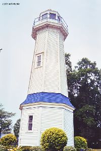 Close up of the lighthouse.