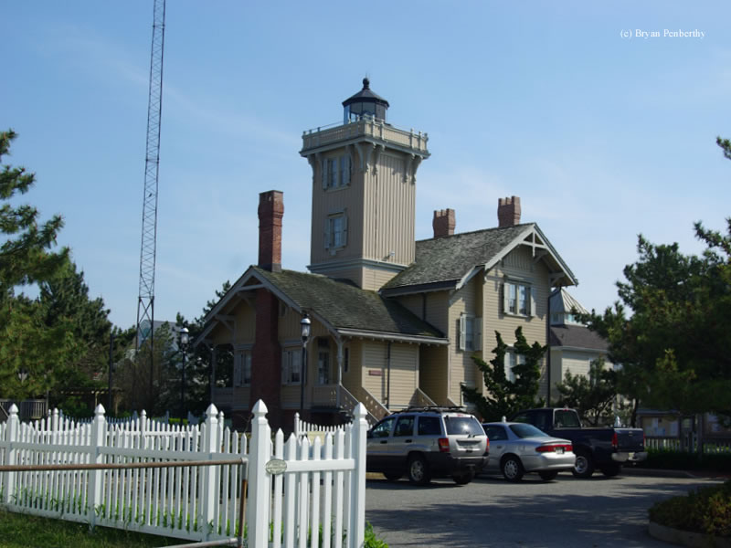 Photo of the Hereford Inlet Lighthouse.