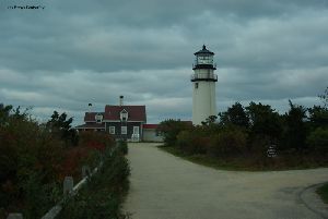 Walking up the path towards the lighthouse.