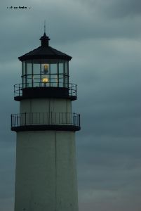 Twin lights from the lantern room.