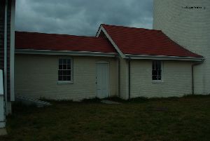 The door to the walkway.