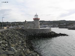The Howth Harbor Lighthouse.