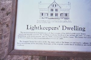 Plaque about the keeper