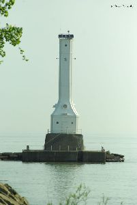 Close up of the lighthouse.