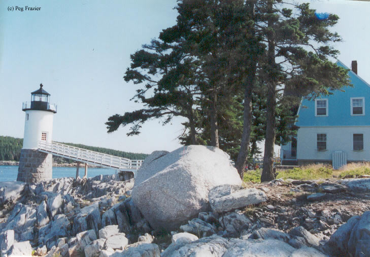 Photo of the Isle Au Haut (Robinson Point) Lighthouse.