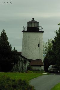 Close up of the lighthouse.