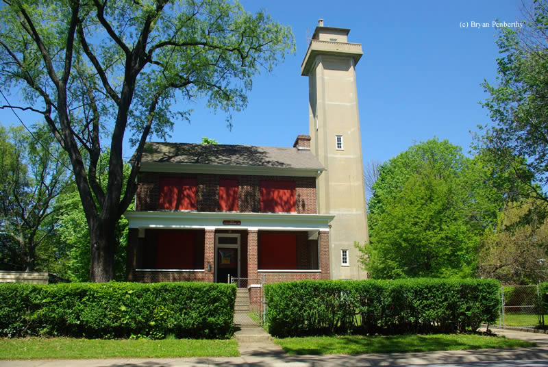 Photo of the Marcus Hook Rear Range Lighthouse.