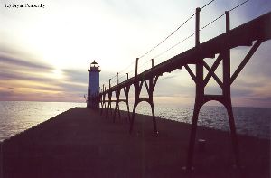 Sunset at the lighthouse.