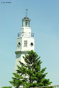 The top of the tower.