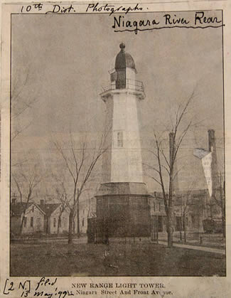 1899 Niagara Rear Range Light (Courtesy National Archives)