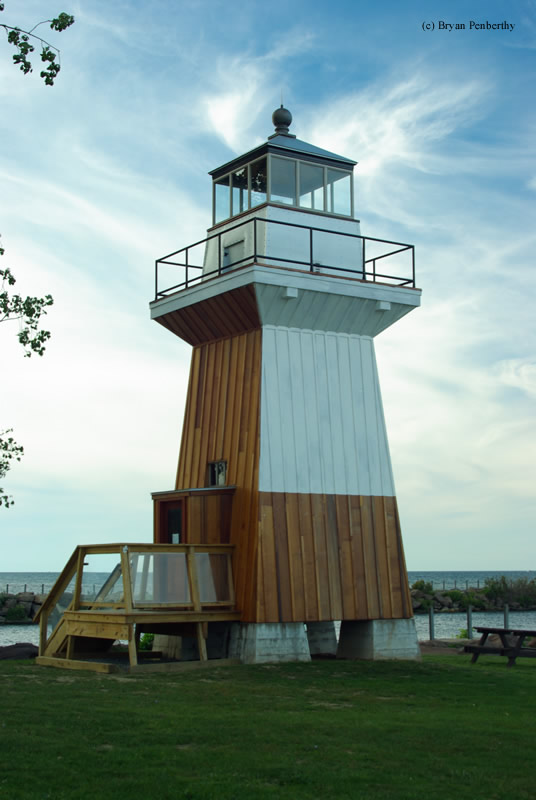 Photo of the Oak Orchard (Replica) Lighthouse.