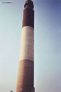 Looking up at the lighthouse.