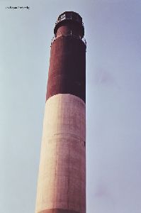 The upper half of the tower.