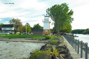 View of the tower from the pier.
