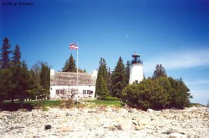Lighthouse and keeper
