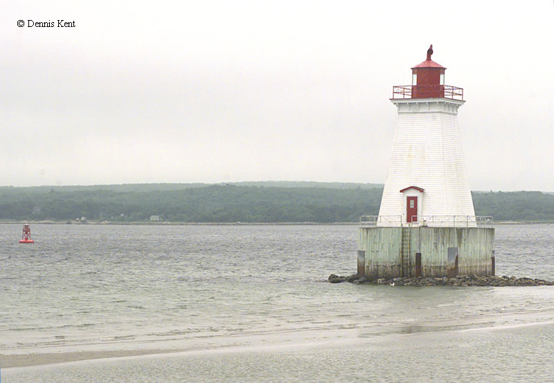 Photo of the Sandy Point Lighthouse.