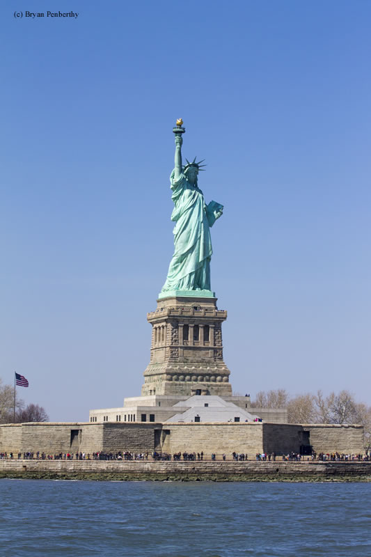 Photo of the Statue of Liberty Lighthouse.