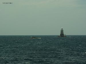 The tower offshore.