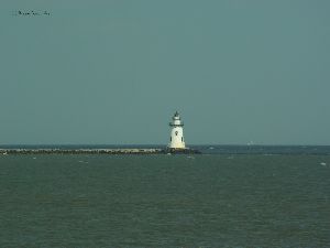 The lighthouse from a distance.