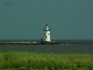 Close up of the lighthouse.
