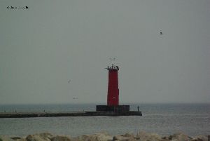 Close up of the lighthouse.