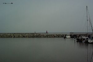 Distance shot of the lighthouse.