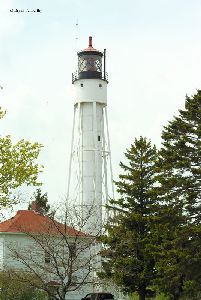 Close up of the lighthouse.