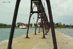 The lighthouse from the breakwall.