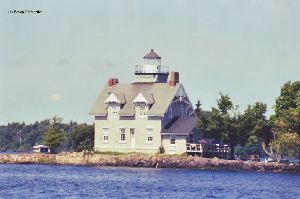 Close up of the lighthouse.