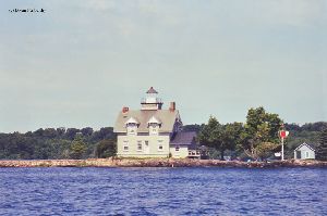 Close up of the lighthouse.
