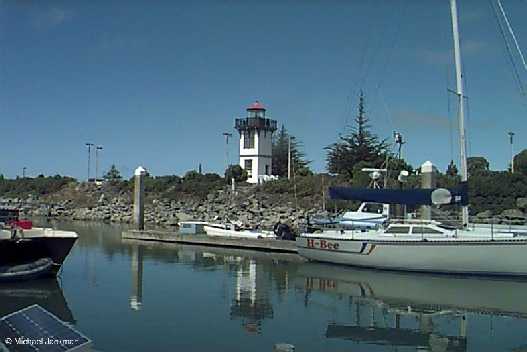 Photo of the Table Bluff Lighthouse.