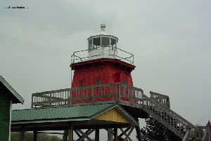Close up of the lighthouse.