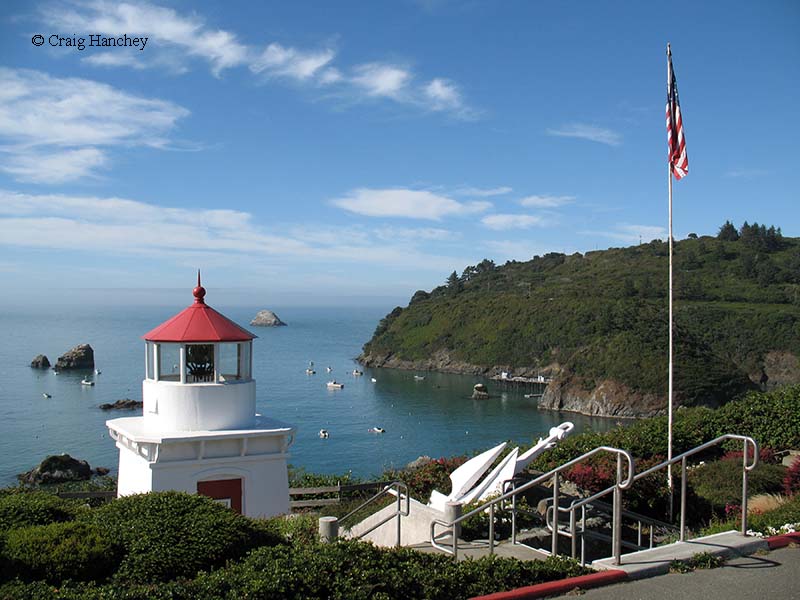 Photo of the Trinidad Head Memorial Lighthouse.